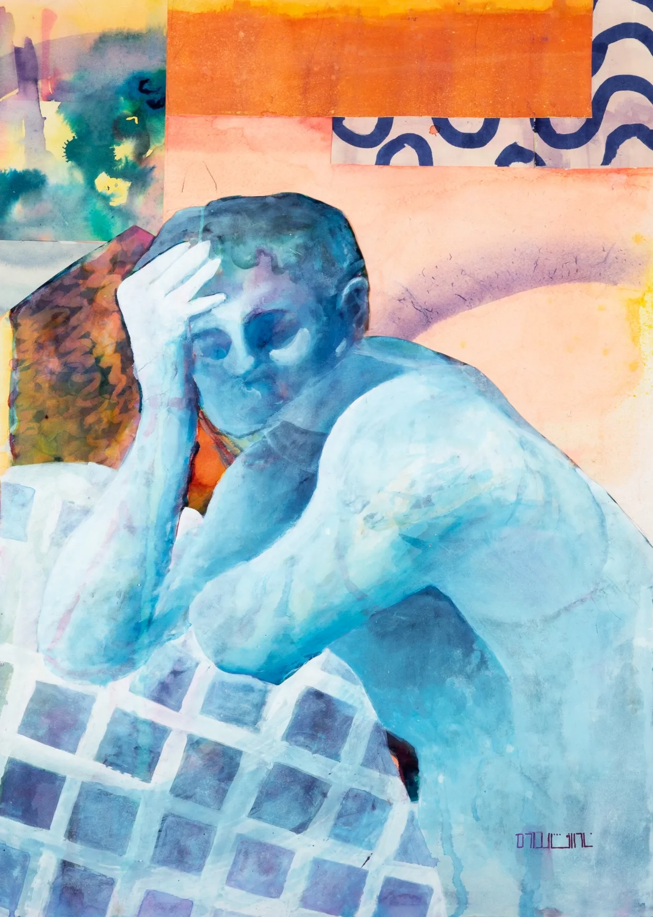 مردی درکافه